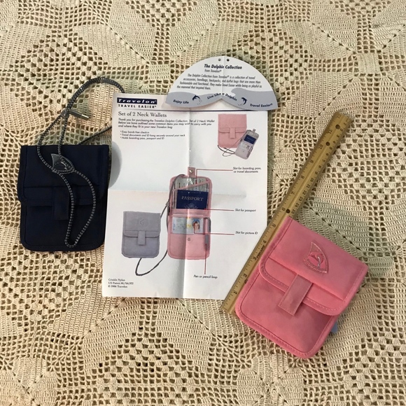 His and Her Pair of Neck Wallets by Travelon - Picture 1 of 4